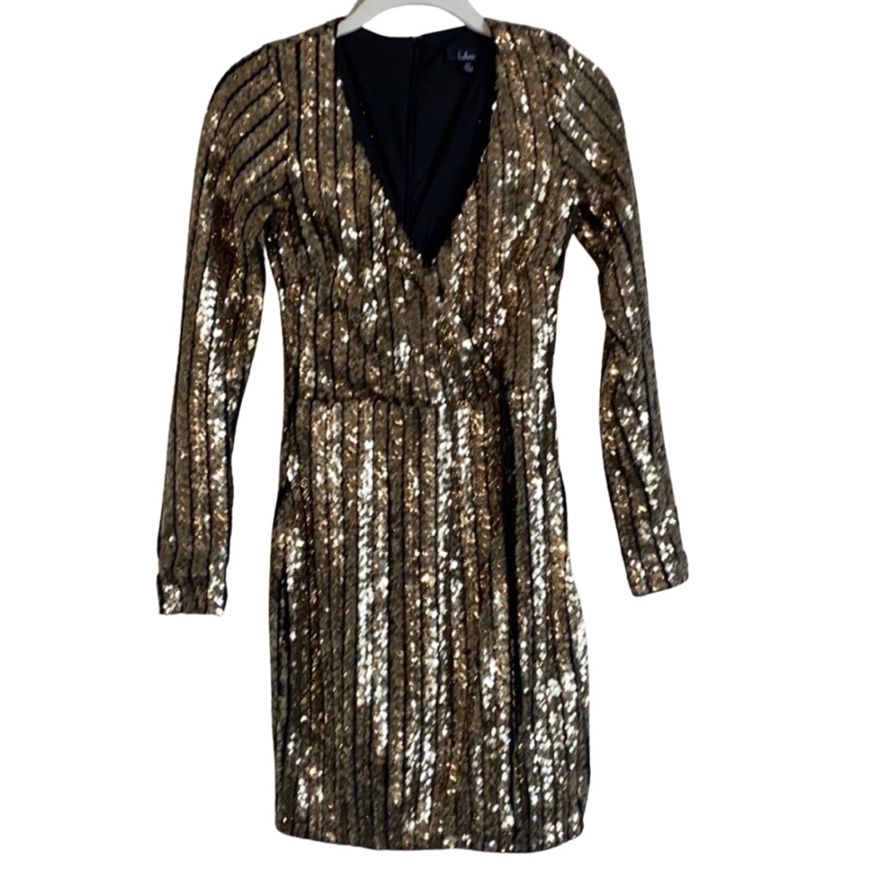 Lulus Gold glitter dress